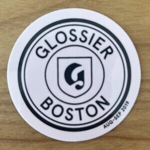 Glossier Boston sticker